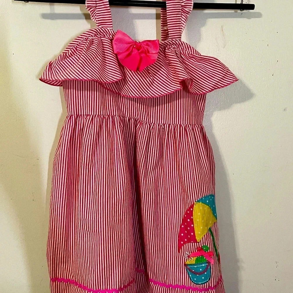 Nannett little girl sleeveless sun dress. - Picture 3 of 16